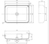 Marble stone basin - PLATI Matt White Finish